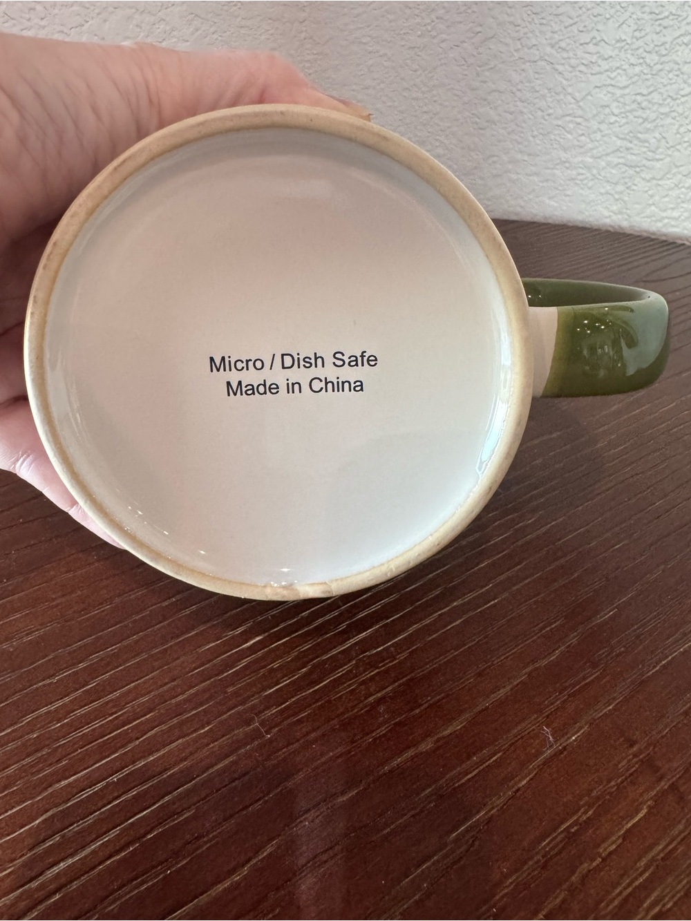 Eddie Bauer Ceramic Coffee Mug with Green Handle, Pine Snowflake Winter Graphic - Picture 6 of 9